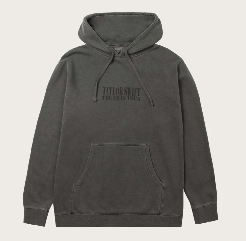 Taylor Swift Size M Eras Tour Charcoal Hoodie New Swiftie Sweater TTPD